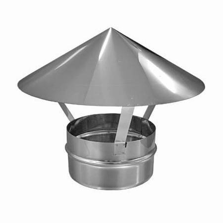 Зонт вентиляционный Ø125 оцинк. сталь
