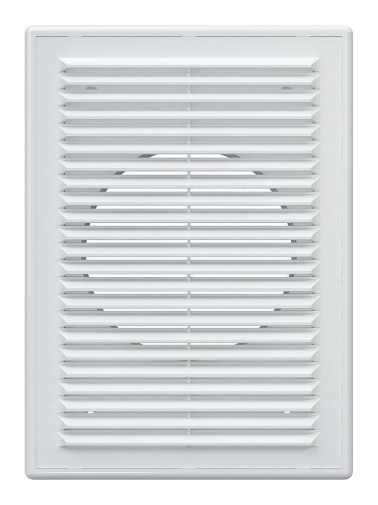 Решетка вентиляционная RF. фланец D125 разъемная 183х253 пластик ERA