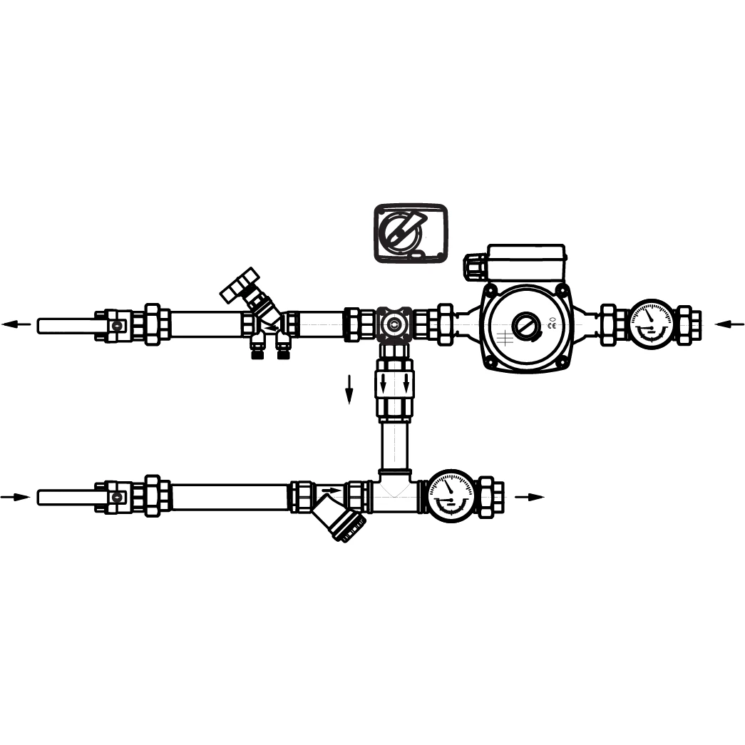 Узел регулирования для воздухонагревателя AIRS 40-1.6-20-3-S-BL