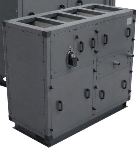 Приточно-вытяжная установка с пластинчатым рекуператором RWN-RP-1200(30m)-ЕС-НЕ7,5-Compact(N)