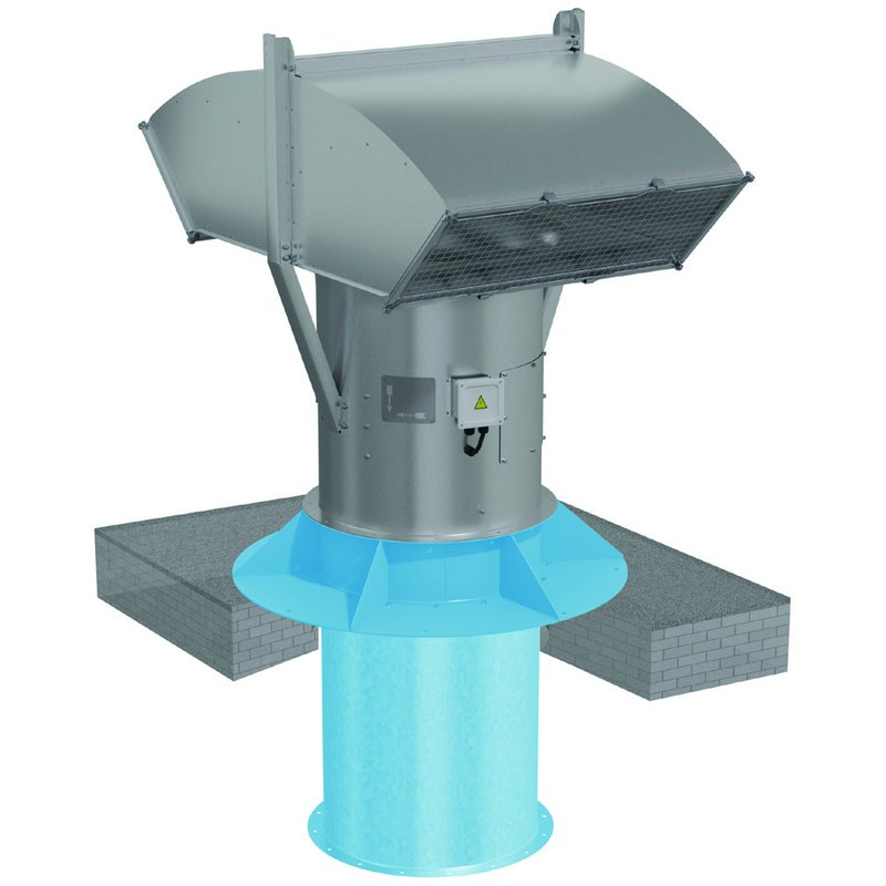 Вентилятор крышный осевой подпора ВОП-30-10-15/1500