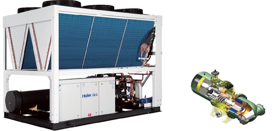 Винтовой чиллер Haier CI1100PANH с воздушным охлаждением