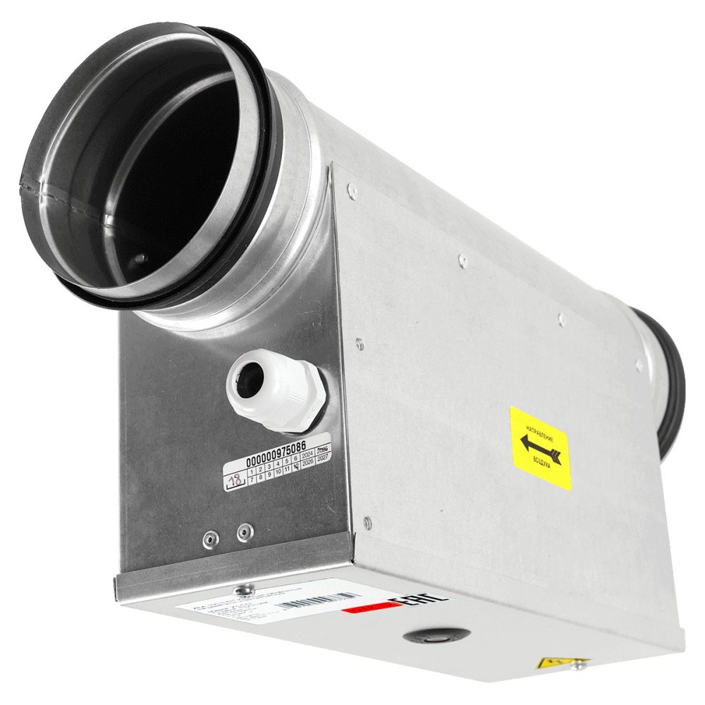Электрический нагреватель для круглых каналов ZILON ZEA 400-9,0/3