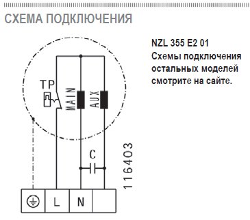NZL-160L E2M 01 вентилятор канальный — Схемы монтажа
